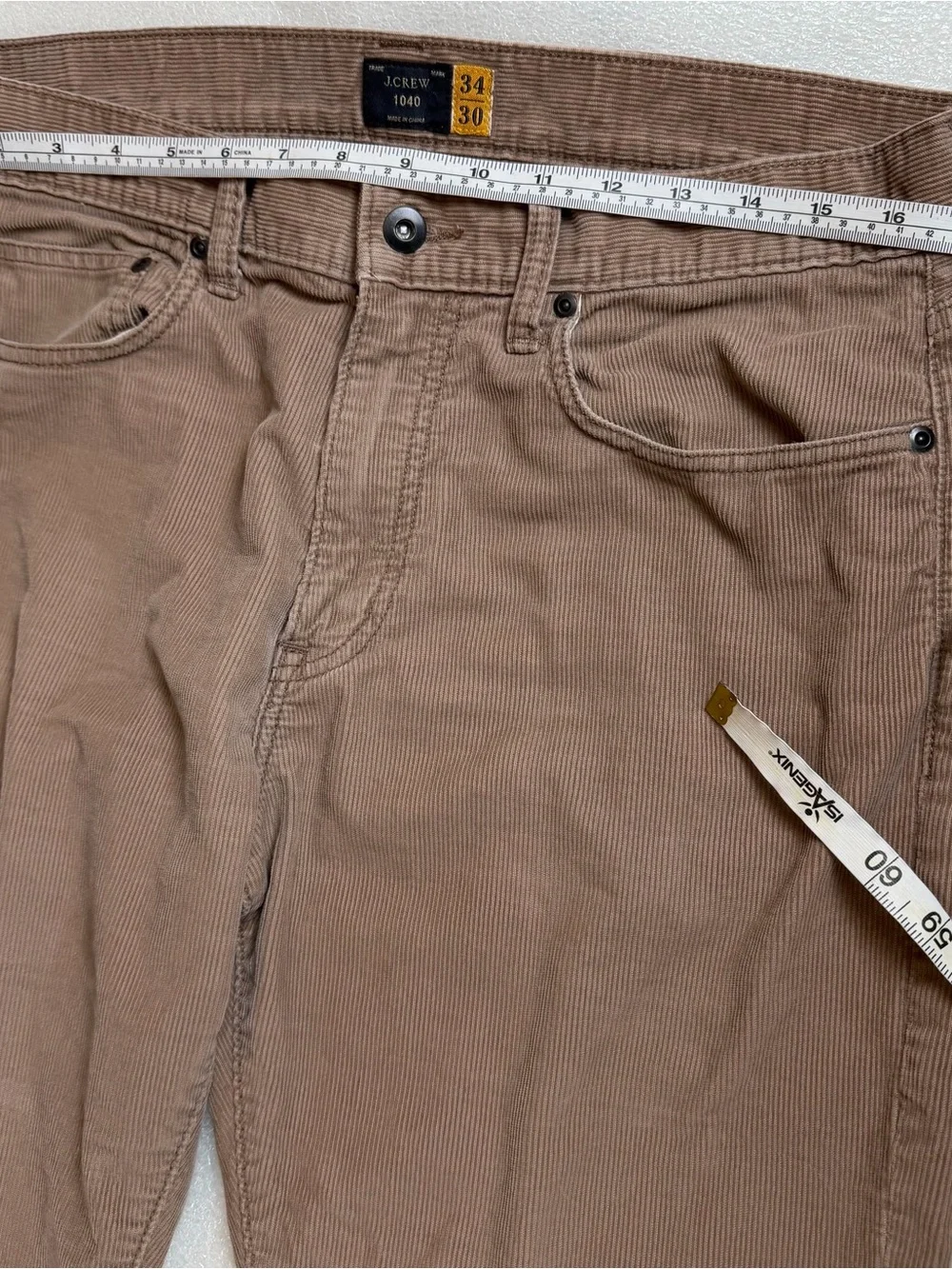 J Crew 1040 Athletic Taper Cotton Corduroy Pants Mens 34x30 Office Party Note N